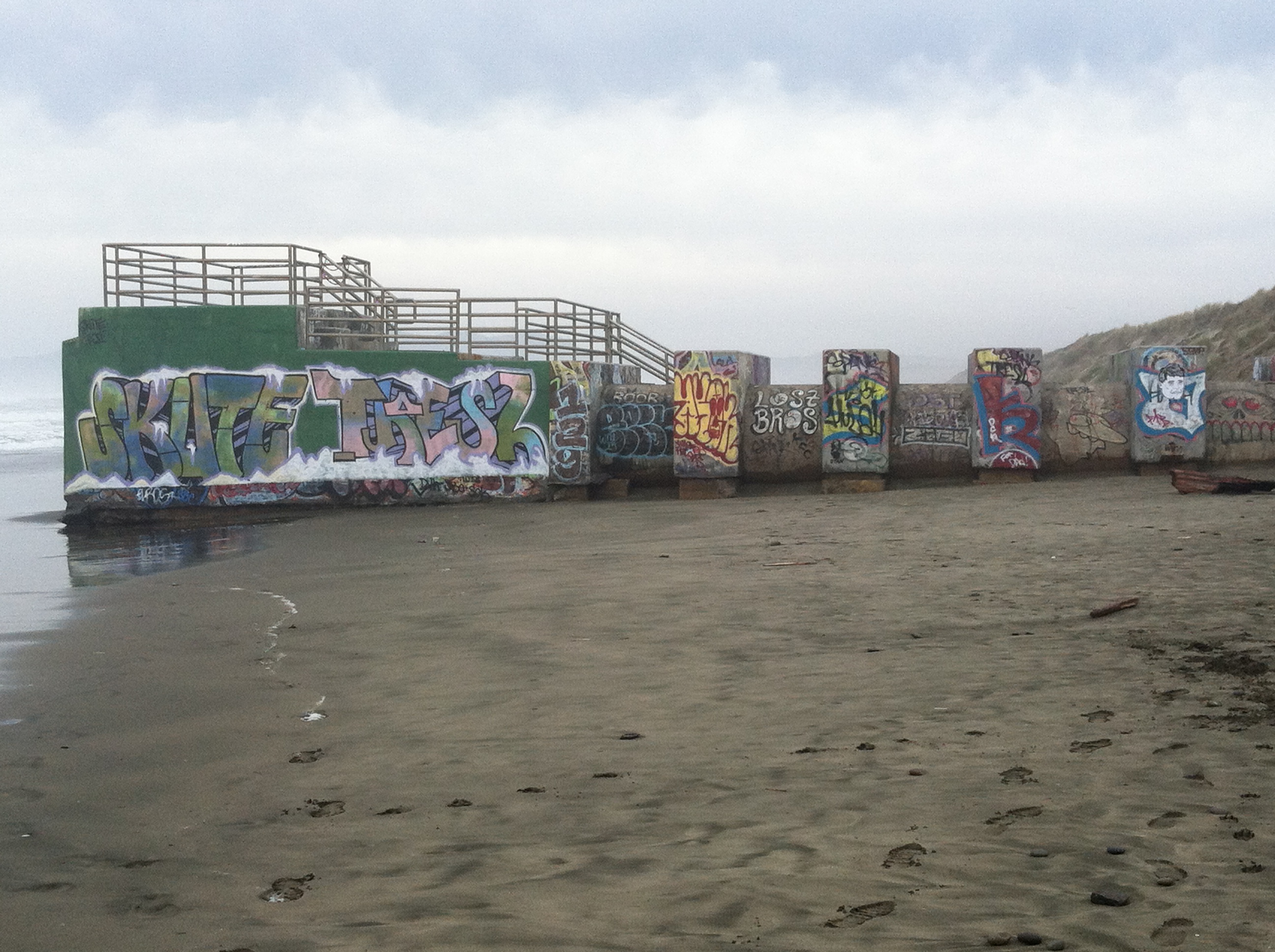 Refactor Camp 2013, Ocean Beach graffiti seawall