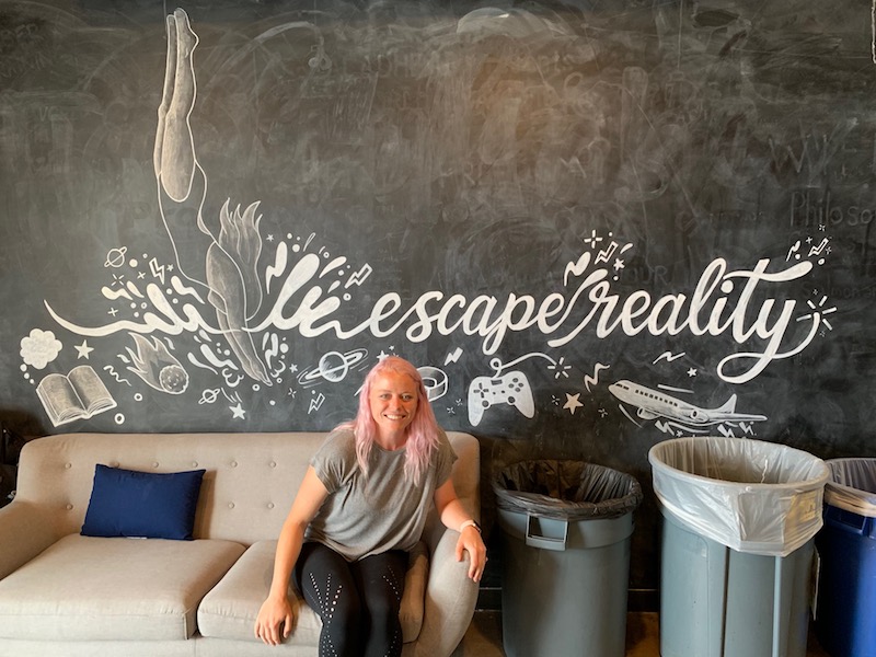 Refactor Camp 2019 chalk mural by Gracie Wilson